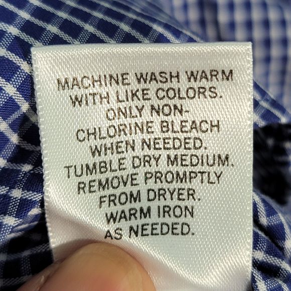 Banana Republic Blue 100% Cotton Long Sleeve ButtonDown Shirt Slim Fit Men Small - Picture 6 of 8